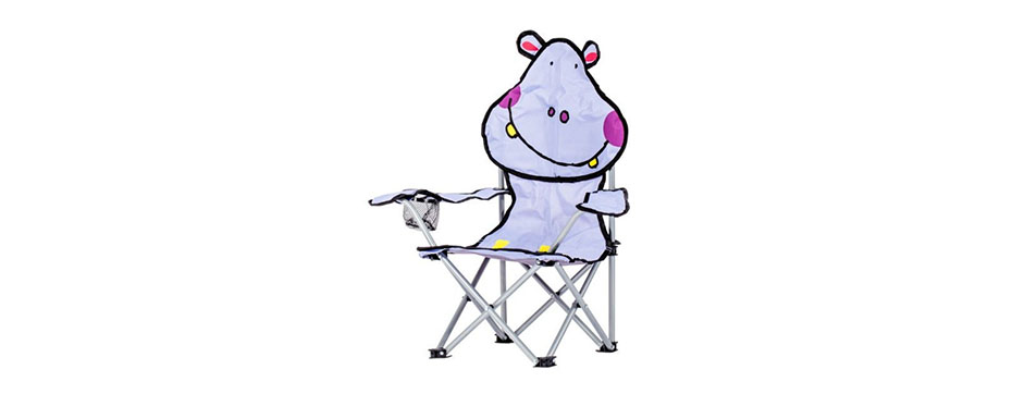 fauteuil pliant de camping pour enfant hippopotame